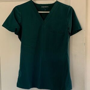 Mandala Caribbean Blue Scrub Top